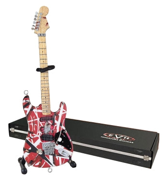 Frankenstein Miniature Replica Guitar – Official EVH Merchandise Red-White-Black