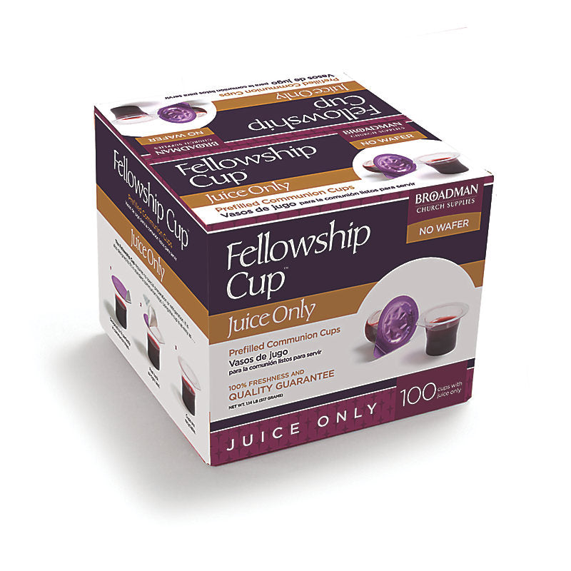 Fellowship Cup Prefilled Communion Cups with Juice Only (100 Count Box)
