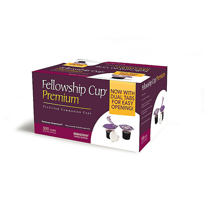 Fellowship Cup Premium-Prefilled Communion Cups with Juice and Wafer (500 Count Box)
