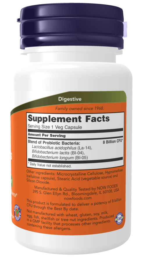 8 Billion Acidophilus & Bifidus Veg 60 Capsules