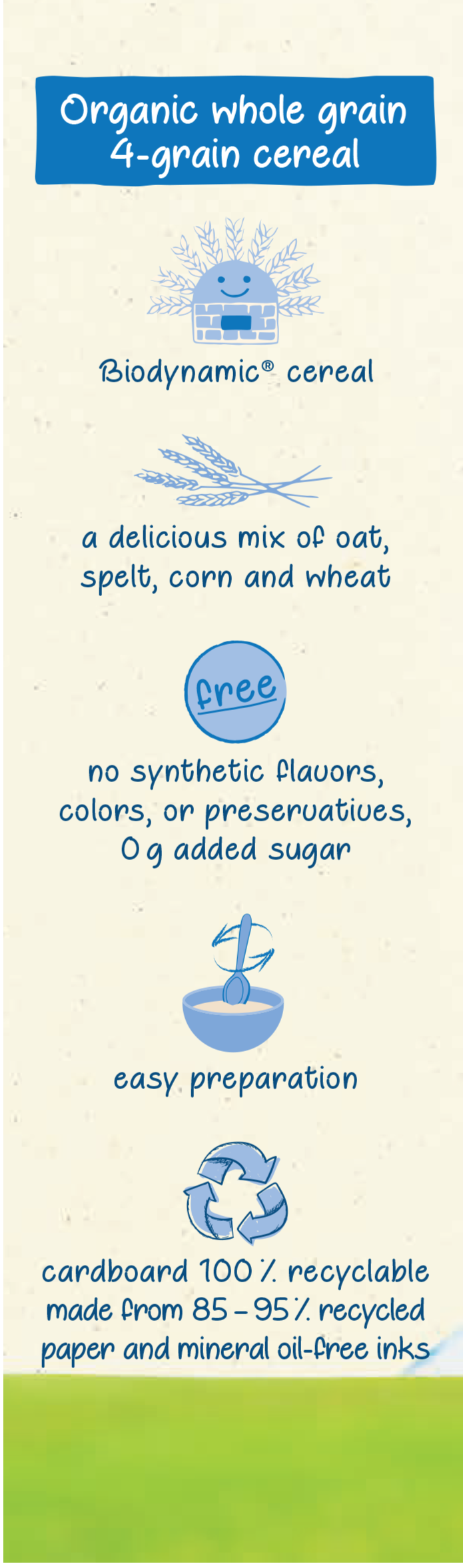 Organic Wholegrain 4-Grain Cereal - 2 Boxes