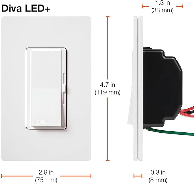 Lutron Diva LED Dimmer DVCL-153PH