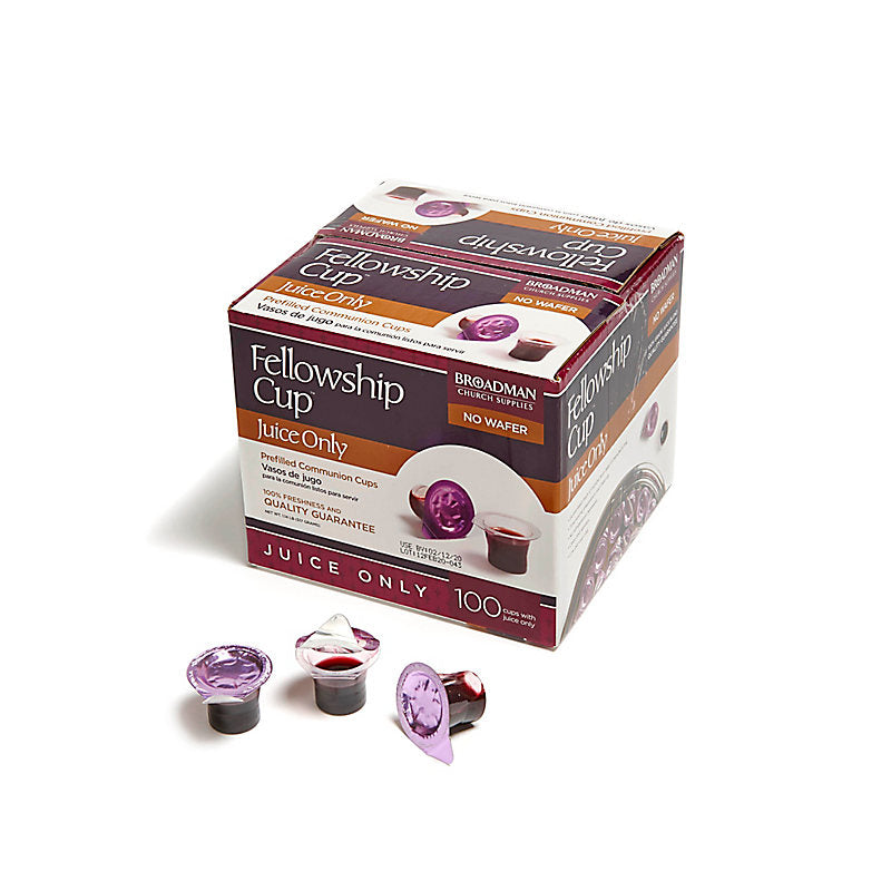 Fellowship Cup Prefilled Communion Cups with Juice Only (100 Count Box)