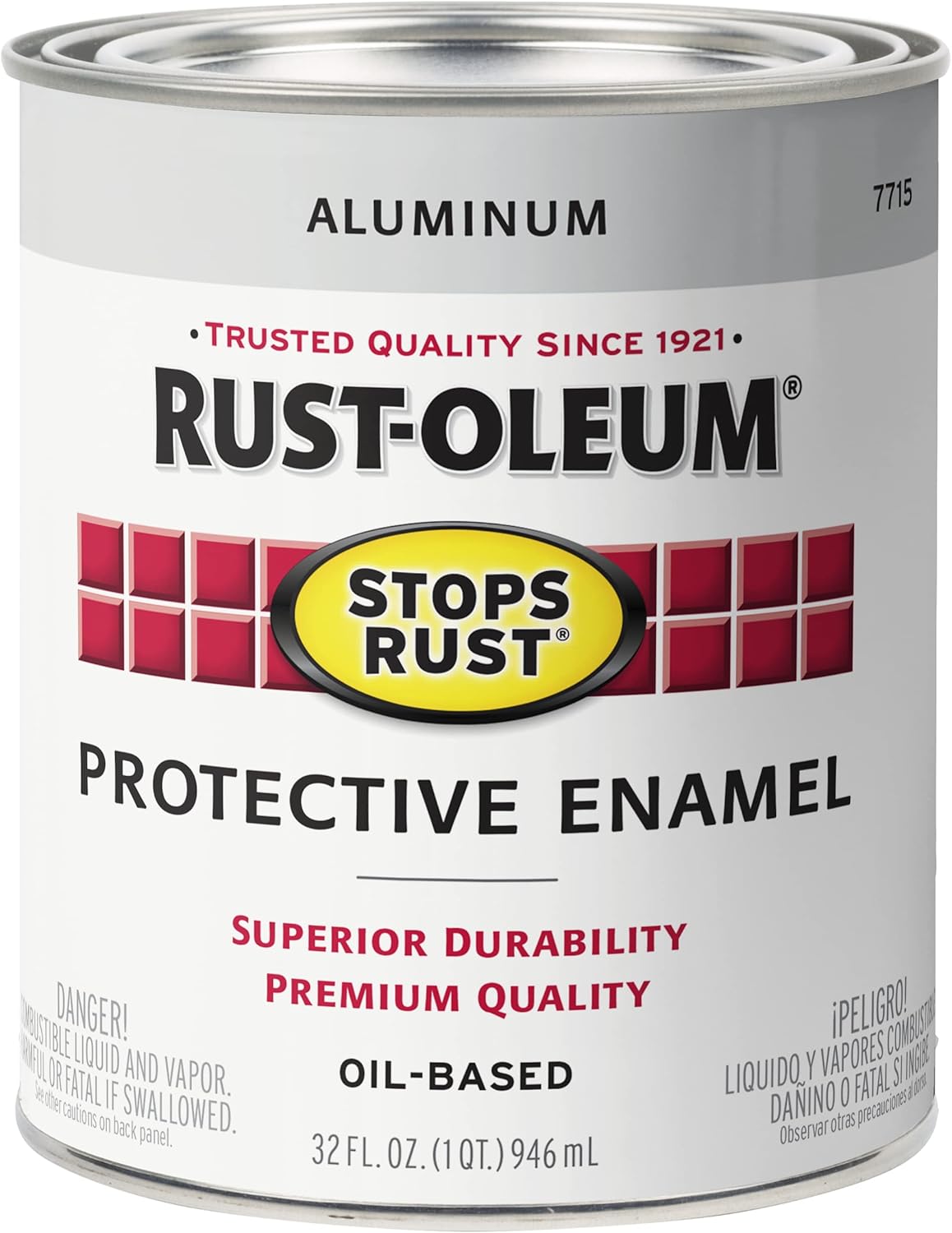 Rust-Oleum Stops Rust Indoor and Outdoor Gloss Black Oil-Based Protective Paint 0.5 pt