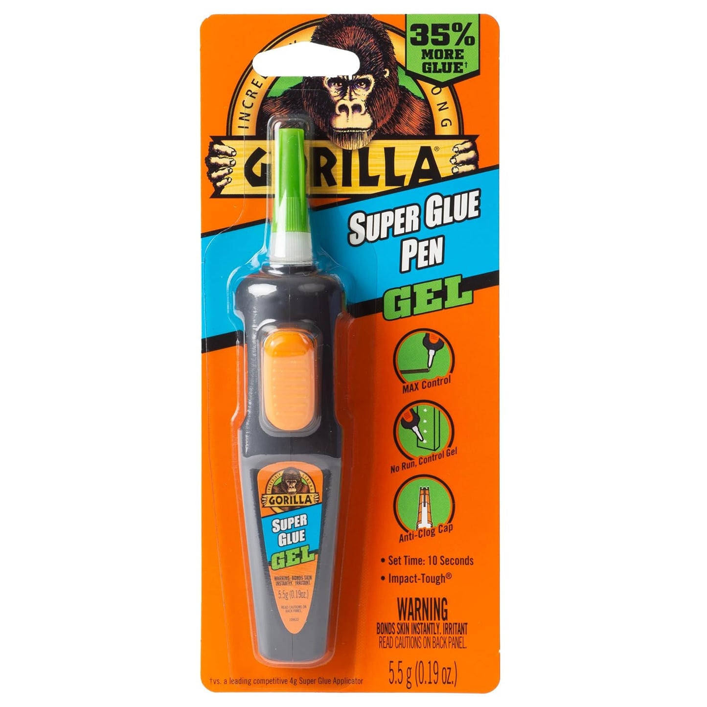 Gorilla High Strength Super Glue Pen 0.19 oz