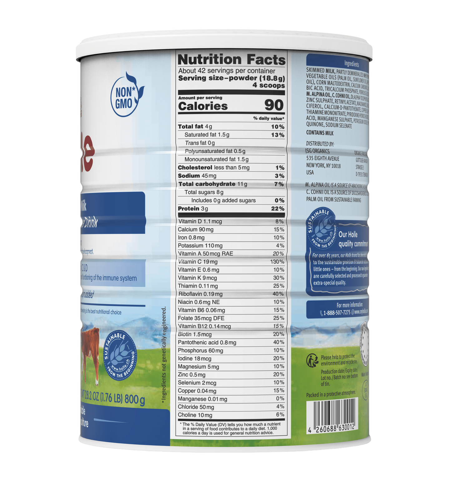 Holle - Cow Milk Toddler Drink Non GMO - 1 Year & up