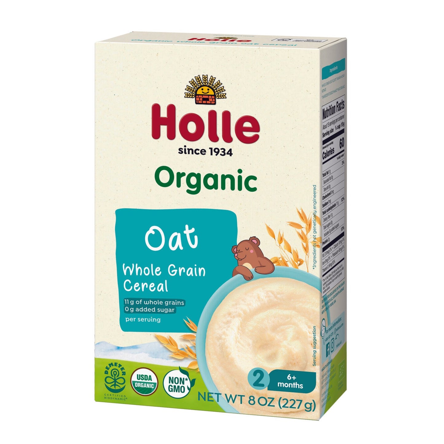 Organic Wholegrain Oat Cereal - Case of 2 Boxes