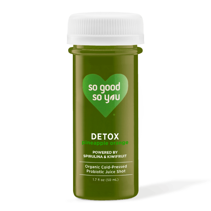 SO GOOD - SHOT- DETOX PINEAPPLE ORANGE - Pack of 6
