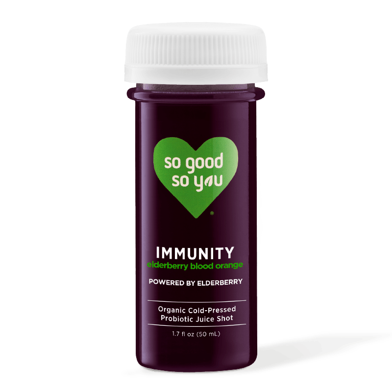 SO GOOD - SHOT- IMMUNITY ELDERBERRY BLOOD ORANGE - Pack of 6