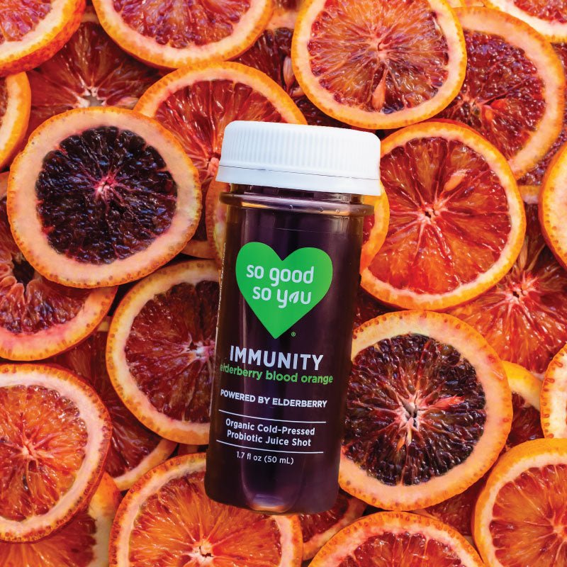 SO GOOD - SHOT- IMMUNITY ELDERBERRY BLOOD ORANGE - Pack of 6