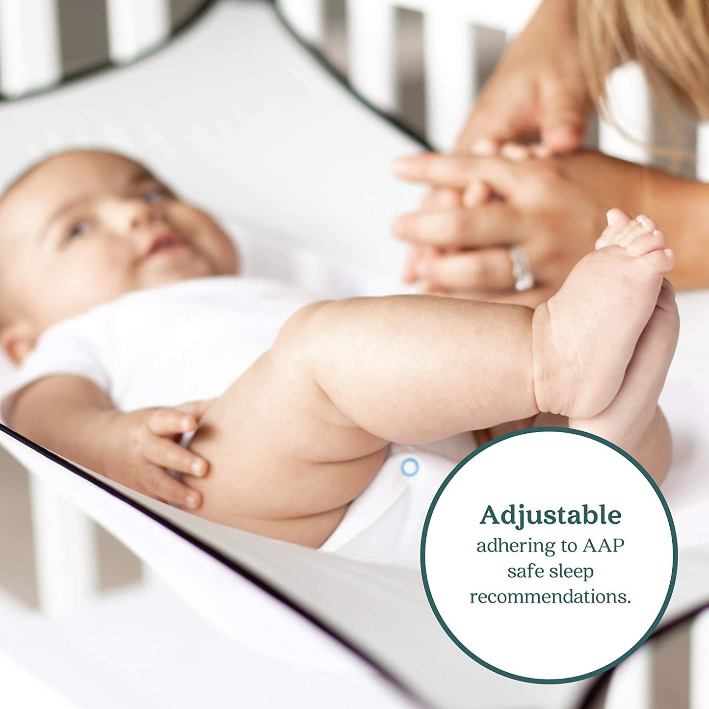 Crescent Womb | Infant Safety Bed | Pebble Grey | Portable and Safe Bassinet Attachment | Breathable and Strong Mesh Material | Baby Crib Alternative