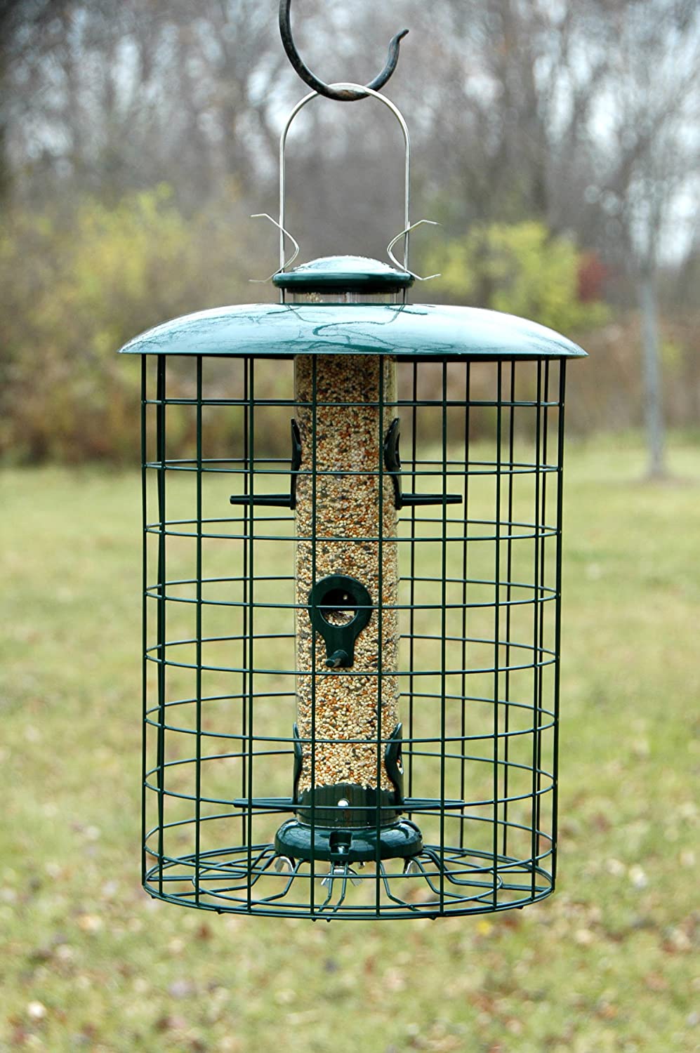 Woodlink WLC6S Caged 6-Port Seed Tube Feeder
