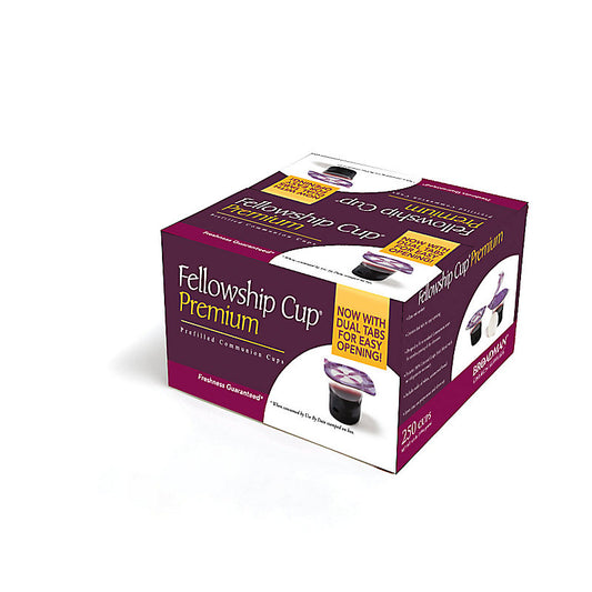 Fellowship Cup Premium-Prefilled Communion Cups with Juice and Wafer (250 Count Box)