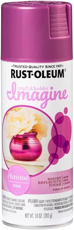 Rust-Oleum Imagine Smooth Chrome Pink Spray Paint 10 oz