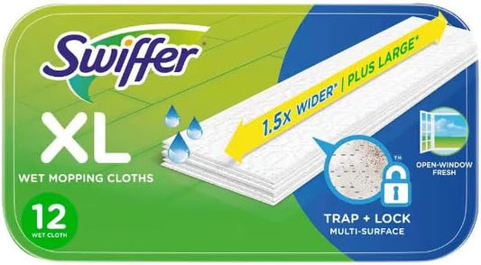 Swiffer Sweeper XL 5.4 in. Wet Microfiber Mop Refill Pad 12 pk