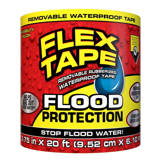 Flex Seal Family of Products Flood Protection 3.75 in. W X 20 ft. L Yellow Waterproof Repair Tape