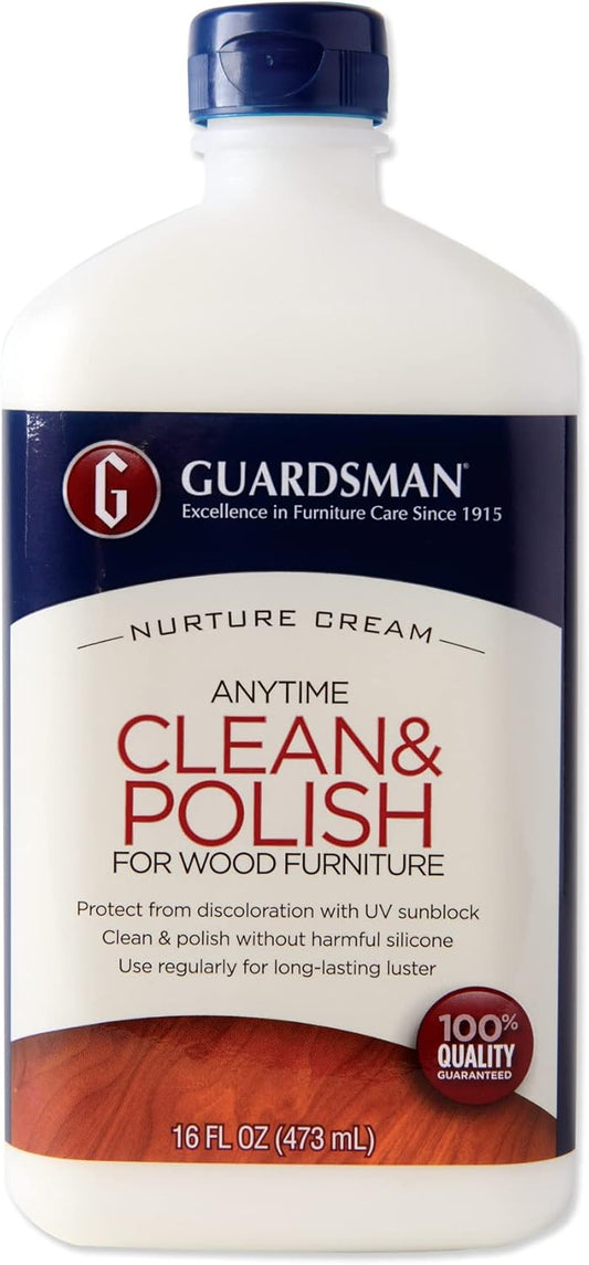 Guardsman Anytime Clean & Polish Woodland Fresh Scent Furniture Cream 16 oz Cream