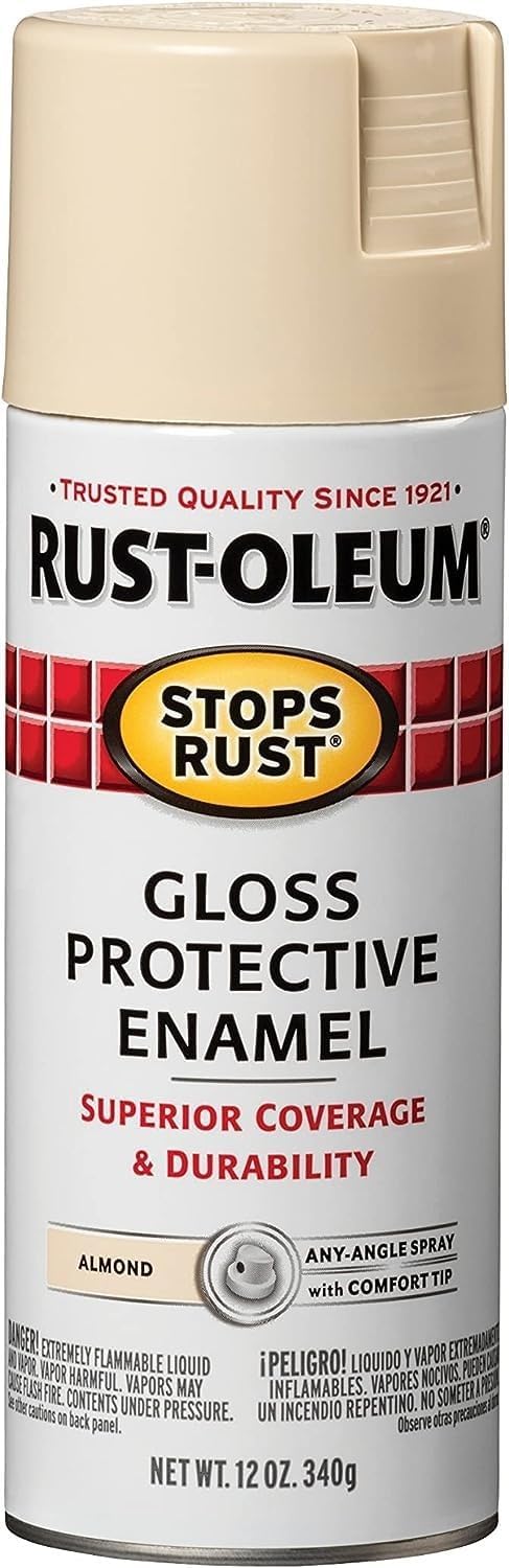 Rust-Oleum Stops Rust Gloss Almond Spray Paint 12 oz