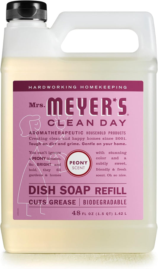 Mrs. Meyer's Clean Day Peony Scent Liquid Dish Soap Refill 48 oz 1 pk