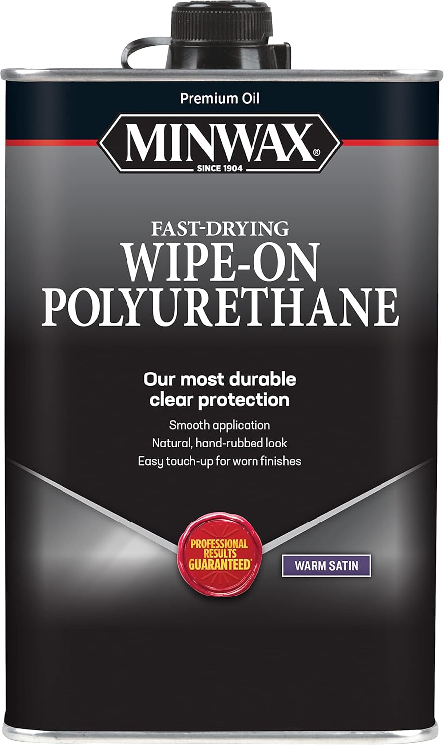 Minwax Wipe-On Poly Satin Clear Polyurethane 1 qt
