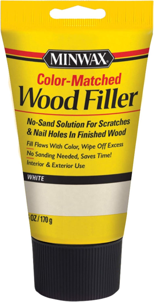 Minwax Color-Matched White Wood Filler 6 oz