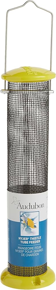 Woodlink NAWLNT Audubon Die Cast Aluminum Finch Screen Tube Wild Bird Feeder, 13-Inch,beige