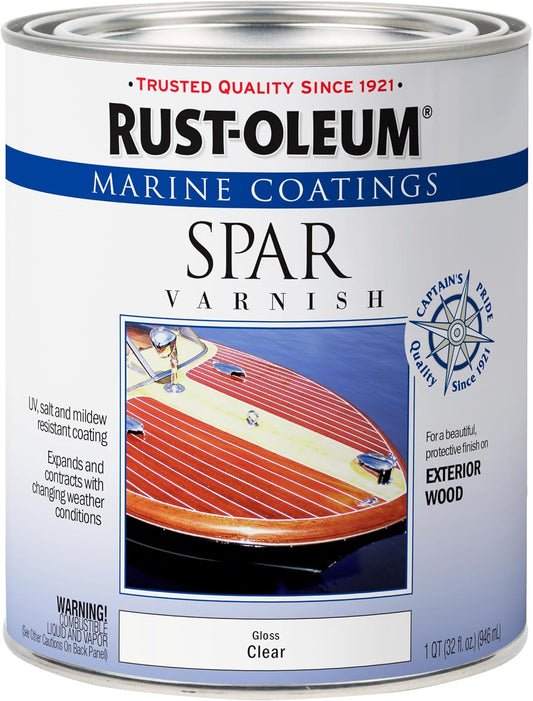 Rust-Oleum Gloss Clear Oil-Based Marine Spar Varnish 1 qt