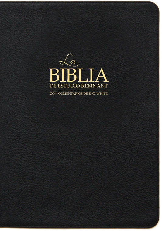La Biblia De Estudio Remnant Piel Genuina Negro - Spanish Remnant Study Bible Top-grain Leather Black