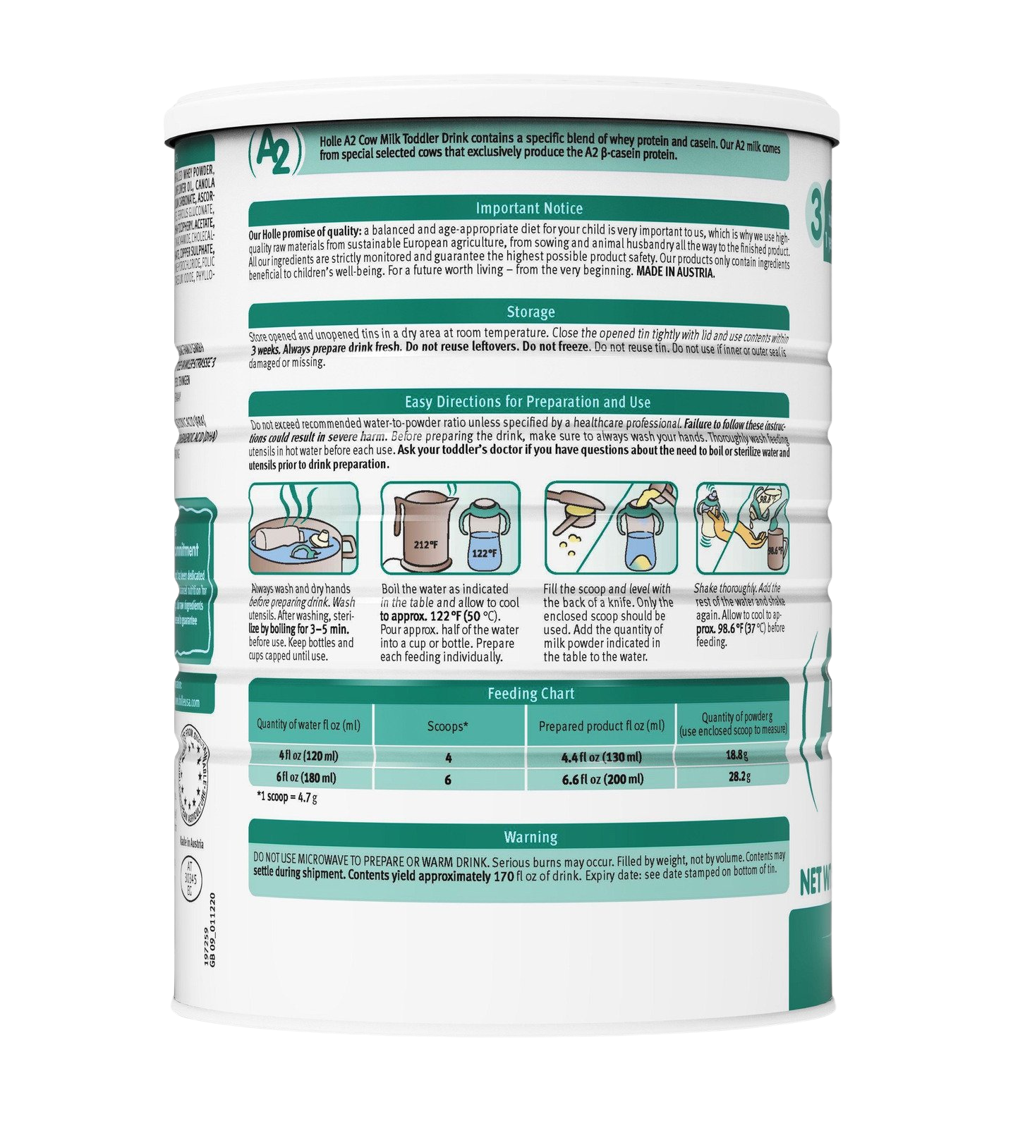 Stage 3: (A2) Cow Milk Toddler Drink - 1 Year & up
