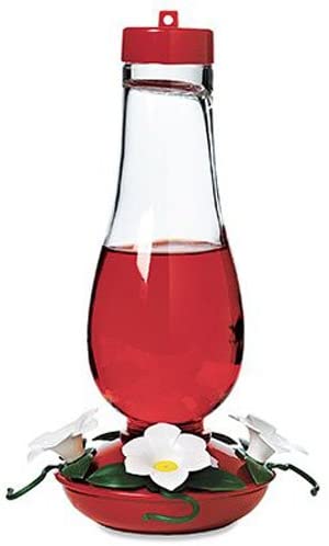 Audubon Glass Hummingbird Feeder, 24-Ounce